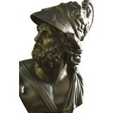 19th Century Bronze "Ajax "Bust