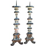 Large Painted Italian Prickets