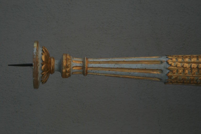 18th Century Italian Gilt Candle Prickets