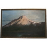 Antique Large Mountain Scene Painting