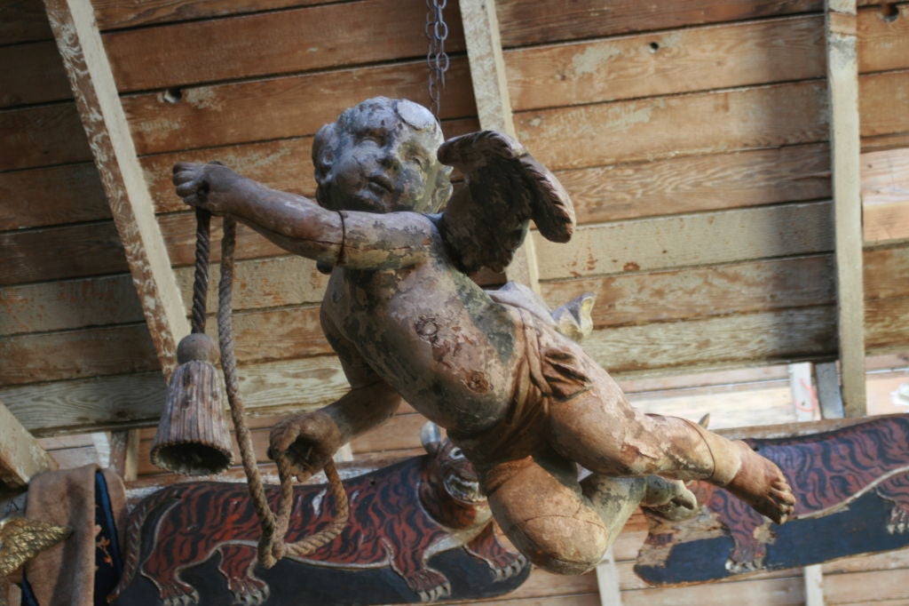Pair Of Overscale Amazing 18th Century Putti's