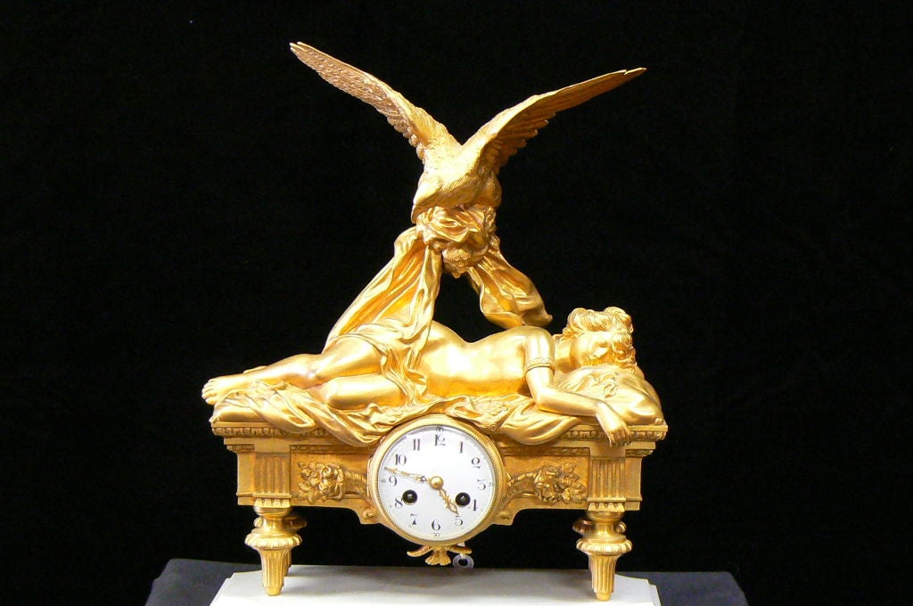 Dore Gilt Bronze Clock