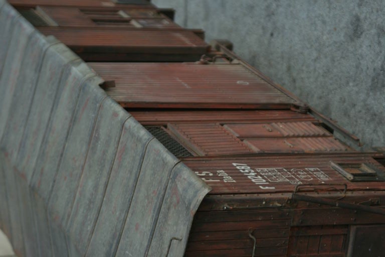 Wood Scratch Built Large Movie Prop Boxcar For Sale