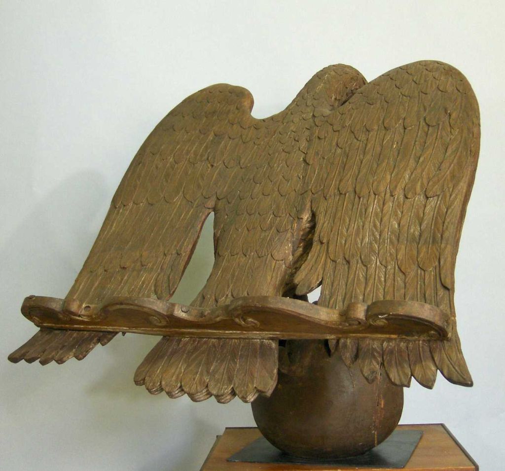 American Boldly Carved Walnut Eagle
