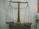 Massive Antique English Bronze Balance Scale