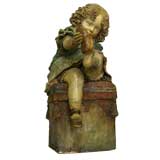 Antique Large Victorian Child Statue