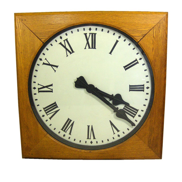 Giant Double Sided Electric Clock For Sale