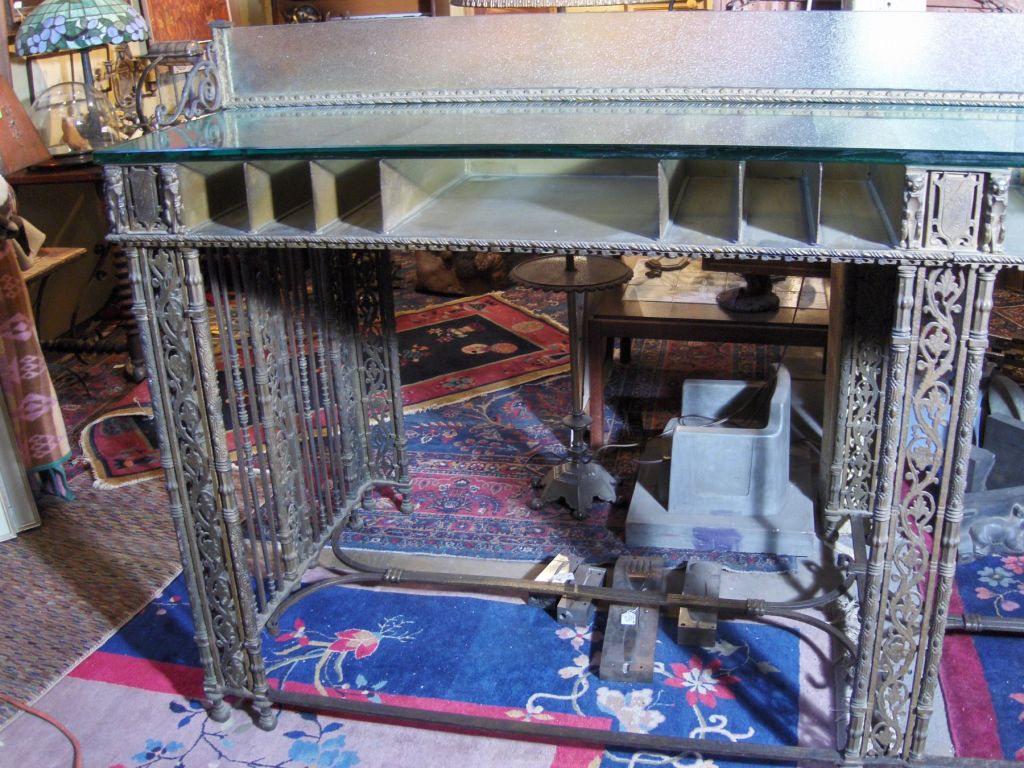 1920's Bronze Banker's Desk