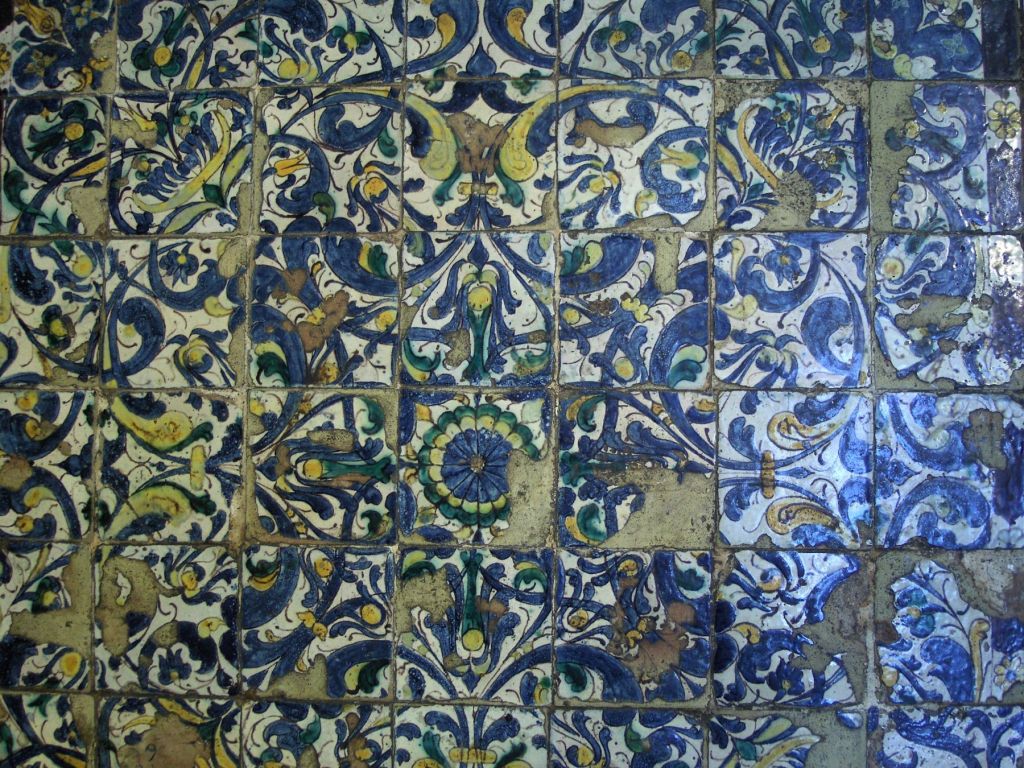 17th Century Tile Table Top