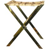 Brass folding stool