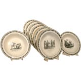 A Set of 8 Antique Soup Plates Designed by Legros D'Anizy