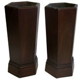 Pair of Small Column Planters