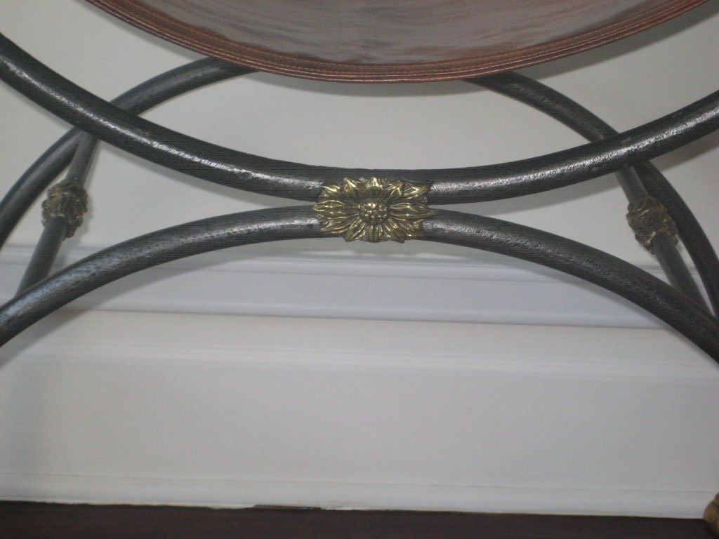 An antique neoclassical style bench