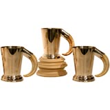 A Set of 3 Silver Plated Sheffield Beakers