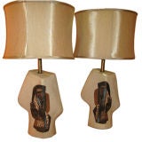 Marianna von Allesch Ceramic Lamps / PAIR