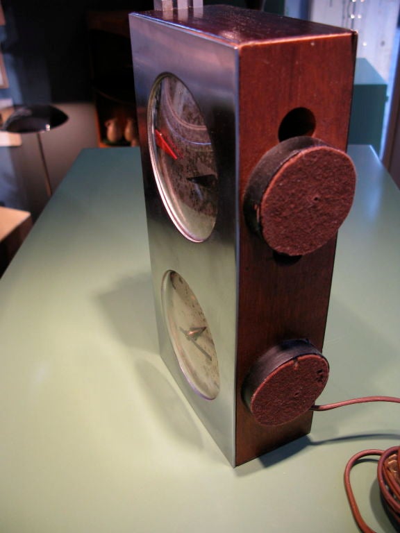 Wood Gilbert Rohde for Herman Miller Clock