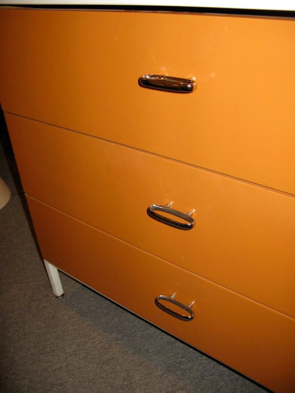 Wood George Nelson for Herman Miller Steel case chest of drawers
