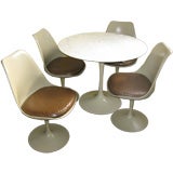 Sarineen for Knoll 36" Marble table and chairs
