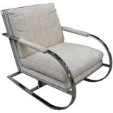 Vintage armed chair by Milo Baughman for Thayer Coggin
