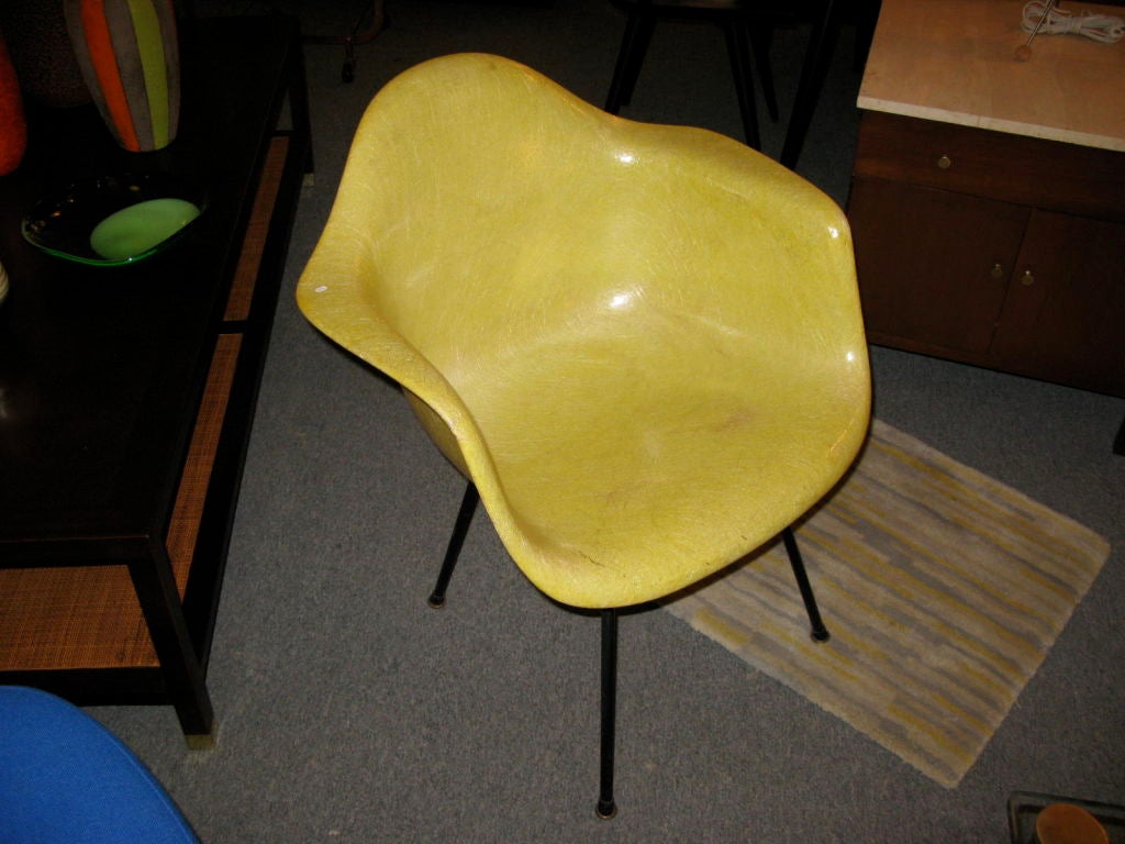 Eames chair with Alexander Girard fabric for Herman Miller 2