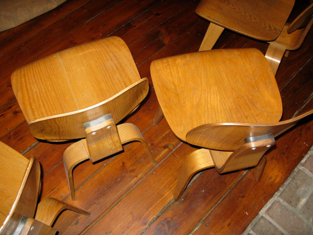 Set of four DCW by Charles Eames for Herman Miller 2
