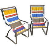 Pair of Mc Kay sling chairs