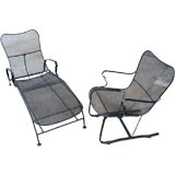 Russel Woodard Chaise and Chair Patio Set