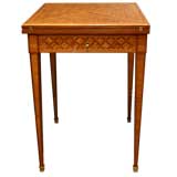 A Detailed Louis XVI Style Mouchoir Rosewood Game Table