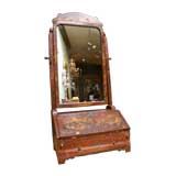 Antique A Late Georgian Japanned Dressing Mirror