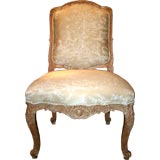 A Delightful Birch Régence Style Side Chair with Traces of Gesso