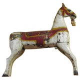 An Amusing Carved Wood Louis XV Parisian Carousel Horse