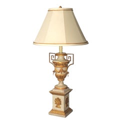A Louis XVI Parcel Gilt Pique-Cierge as a Lamp