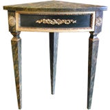 A Graceful Neoclassical Style Corner Table