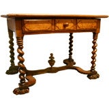 A Noble Louis XIII Walnut Center Table