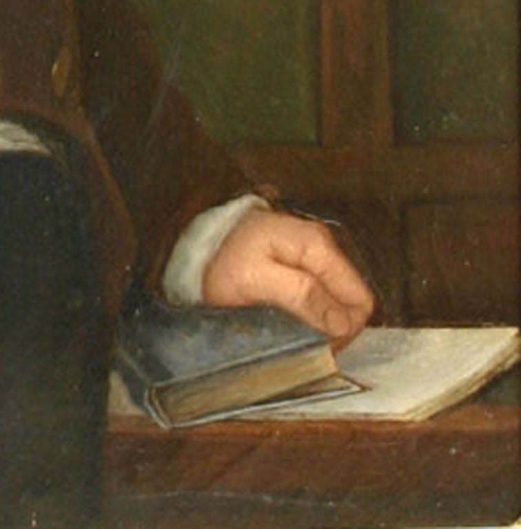 A 19th Century Oil Painting of an Aristocratic Man For Sale at 1stDibs