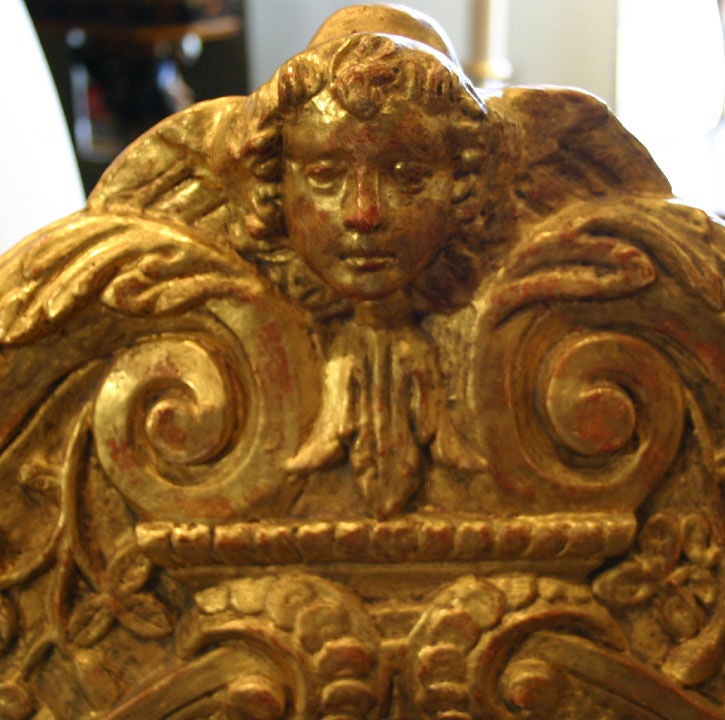 A Mystical 18th Century Italian Gilded Double- Faced Mirror