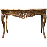 A Chic Pair of Maison Jansen Louis XV Style Gilt and Polychrome