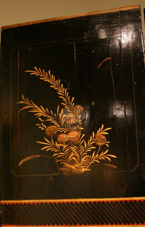 Gilt Late Qing Dynasty Eight Paneled Black Lacquer Coromandel Screen For Sale