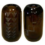 A Companion Pair of Art Deco Glass Vases by Jean Luce