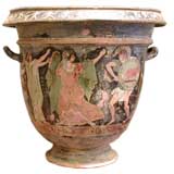A Contemporary Grecian Style Terra Cotta Krater from Nice