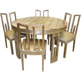 James Mont Table & Four Chairs