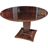 Art Deco style Macassar Ebony table in a Ruhlmann type of design