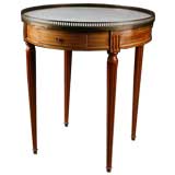 French Antique Louis XVI style Bouillote Marbletop Side Table