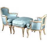 French Antique Three-piece Louis XV style Duchesse Brisee