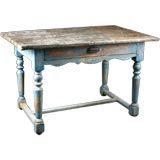 French Antique Provencal Painted Florist or Potting Table