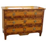 Louis XVI Period Fruitwood Marquetry Commode