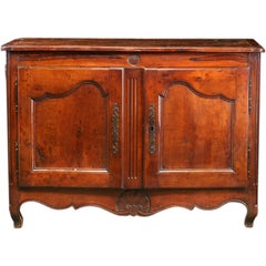 Early 19th Century French Antique "Moulin" Walnut Buffet