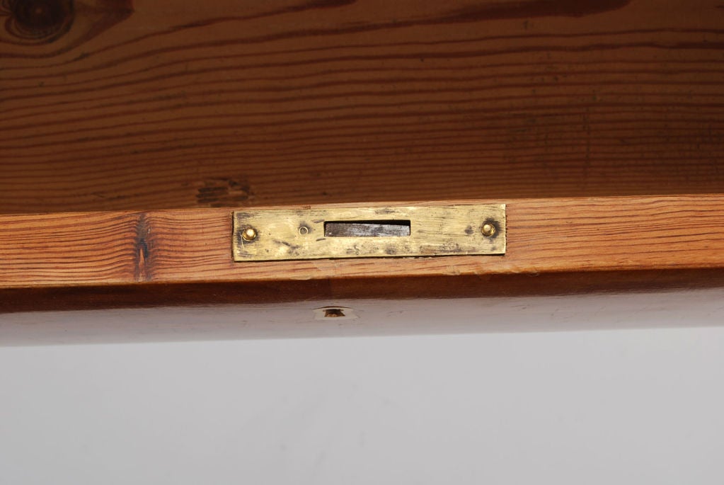 Austrian Birchwood Biedermeier Period Chest with Ivory Keyholes 1