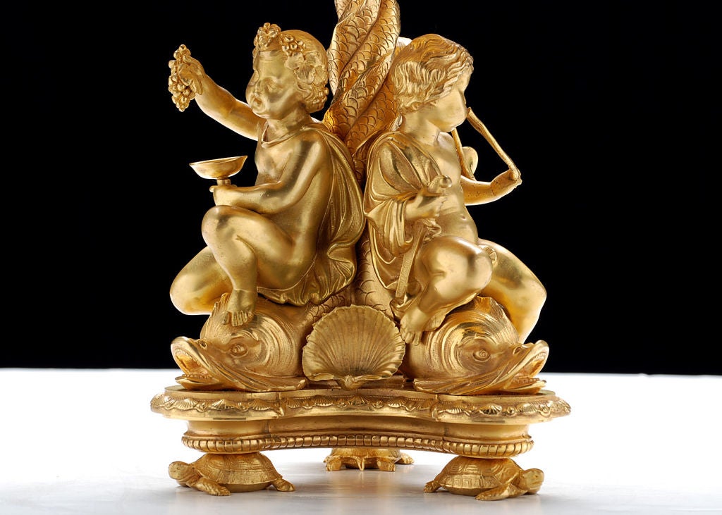 Exceptional French Antique Gilt Bronze Tazza