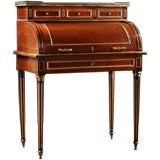 French Antique Napoleon III Brass-Mounted Secretaire